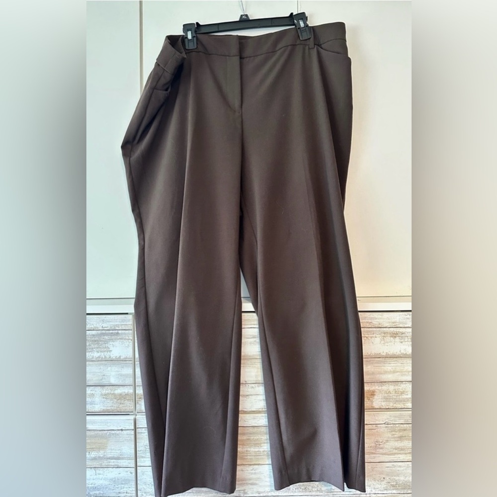🩶 Fashion Bug Brown Dress Pants – 22WP – Petite Plus